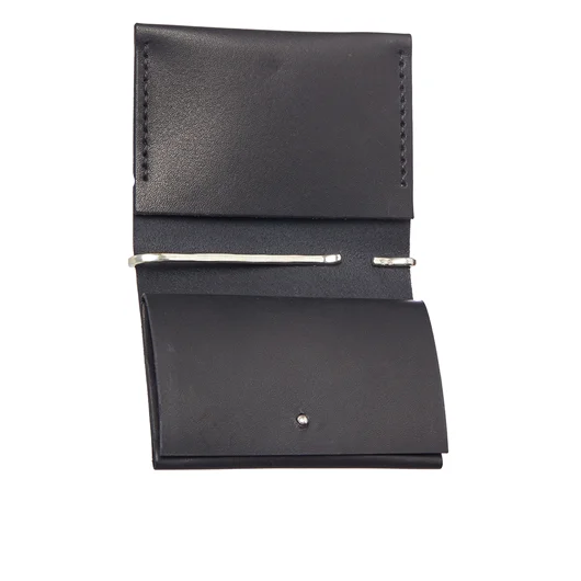 WERKSTATT:MUNCHEN PORTACARTE CON DETTAGLIO IN ARGENTO