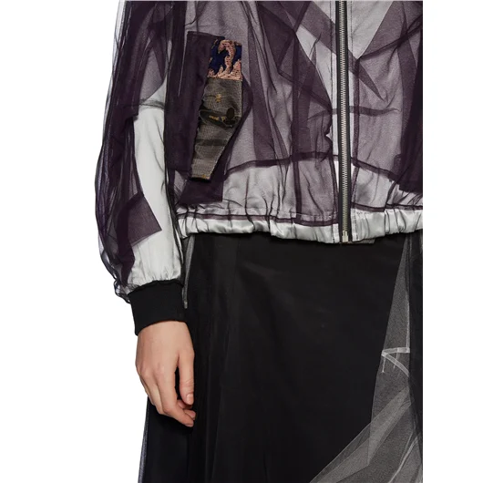 QUETSCHE_ BOMBER IN SATIN E TULLE