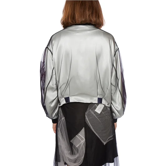 QUETSCHE_ BOMBER IN SATIN E TULLE