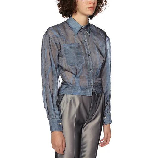QUETSCHE_ CAMICIA BUSTIER IN ORGANZA