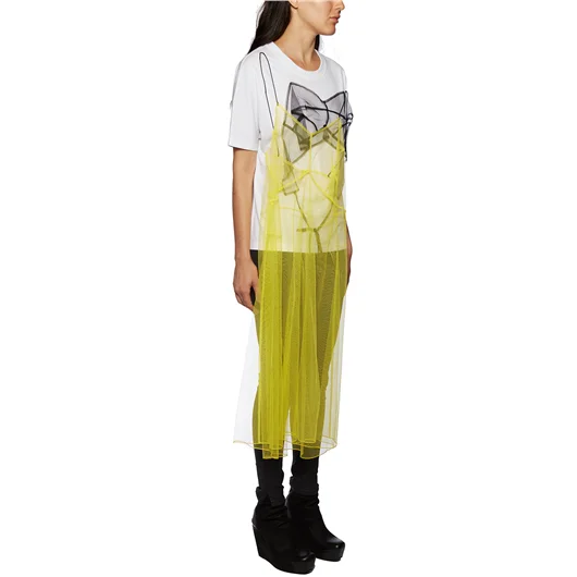 QUETSCHE_ DRESS T-SHIRT IN COTONE E TULLE