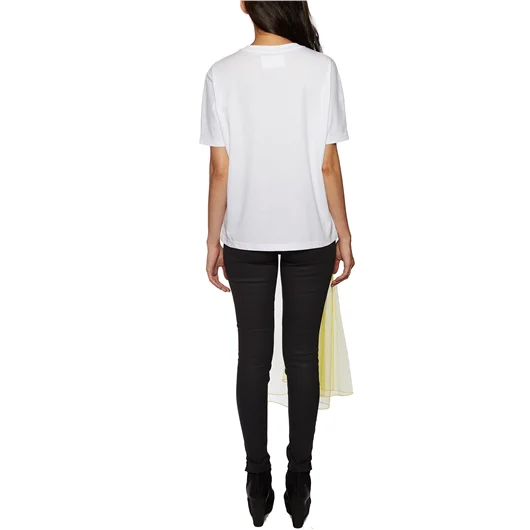 QUETSCHE_ DRESS T-SHIRT IN COTONE E TULLE