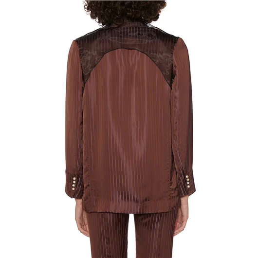 QUETSCHE_ GIACCA BLAZER CON INSERTO IN TULLE