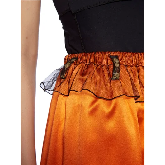 QUETSCHE_ GONNA IN SETA CON TASCHE APPLICATE