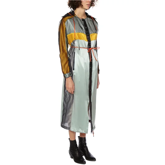 QUETSCHE_ SPOLVERINO LUNGO IN SETA CON INSERTI