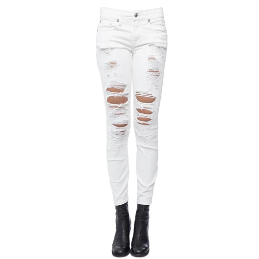 R-13 JEANS IN BULL RELAXED SKINNY