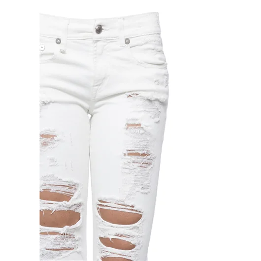 R-13 JEANS IN BULL RELAXED SKINNY