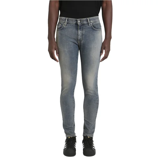 REPRESENT JEANS IN DENIM WASHED BLU