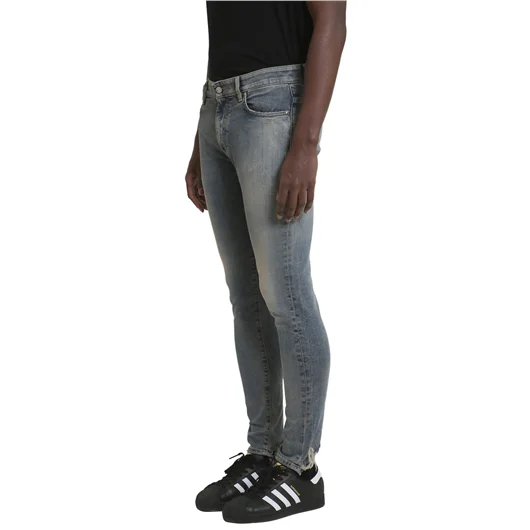 REPRESENT JEANS IN DENIM WASHED BLU