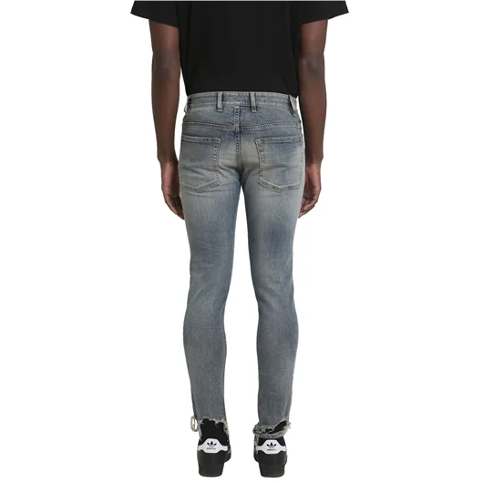 REPRESENT JEANS IN DENIM WASHED BLU