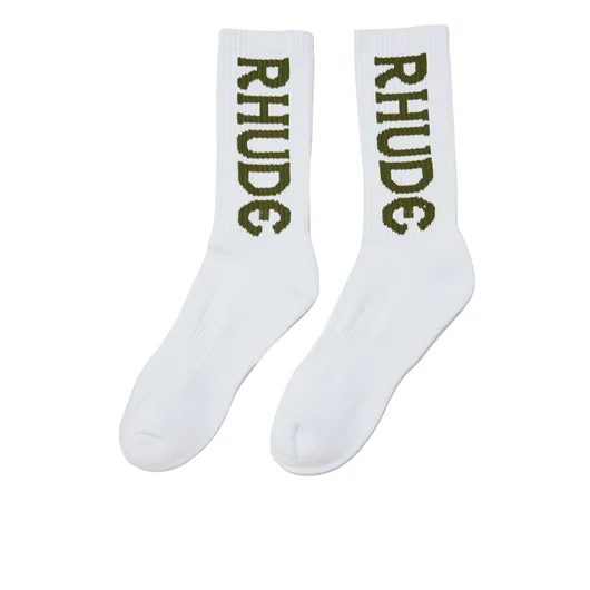 RHUDE CALZE LOGO