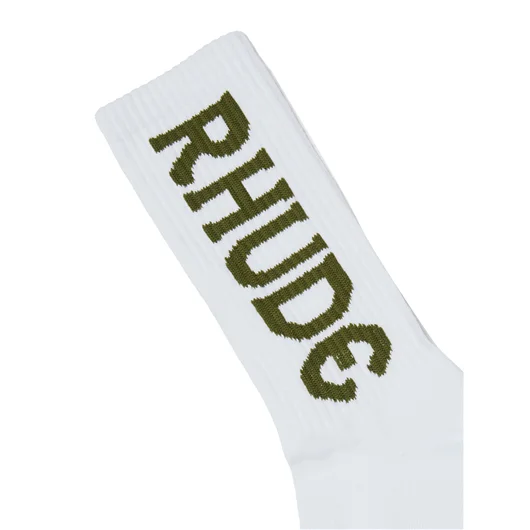 RHUDE CALZE LOGO
