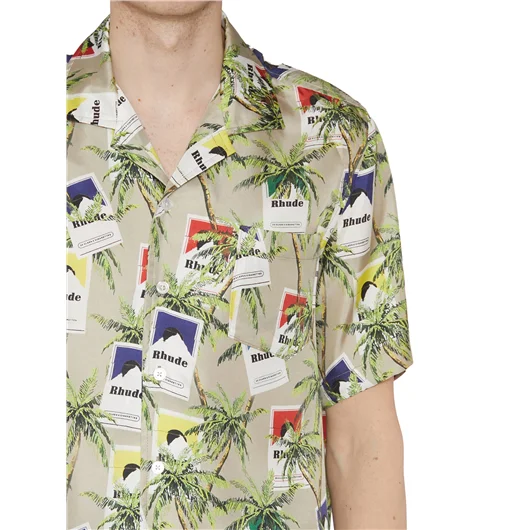 RHUDE CAMICIA IN SETA