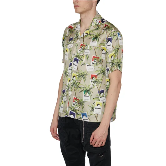 RHUDE CAMICIA IN SETA