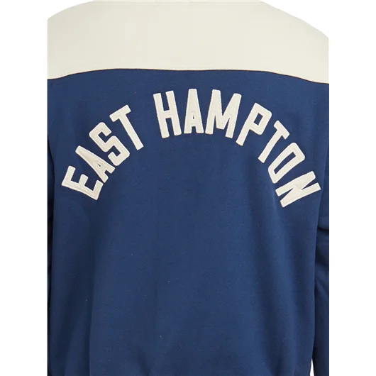 RHUDE FELPA MEZZA ZIP LOGO