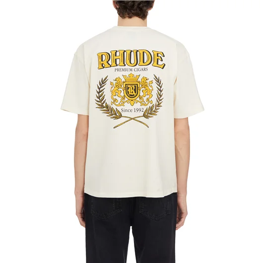 RHUDE T-SHIRT CRESTA CIGAR