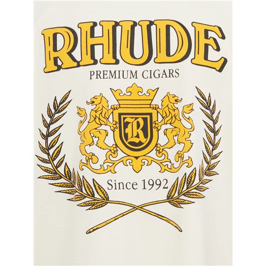 RHUDE T-SHIRT CRESTA CIGAR