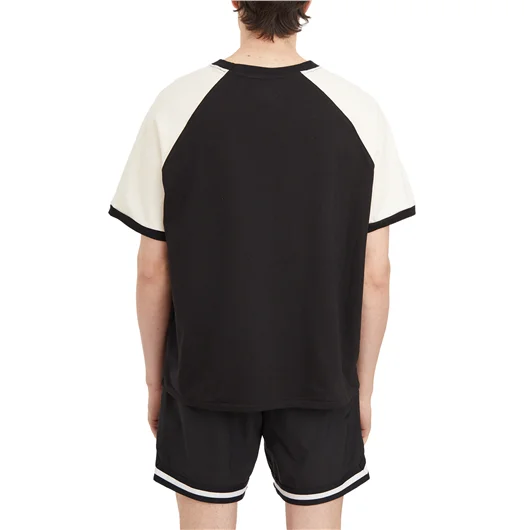 RHUDE T-SHIRT OIL CORP RAGLAN
