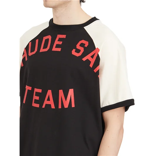 RHUDE T-SHIRT OIL CORP RAGLAN