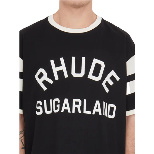 RHUDE T-SHIRT RINGER LOGO