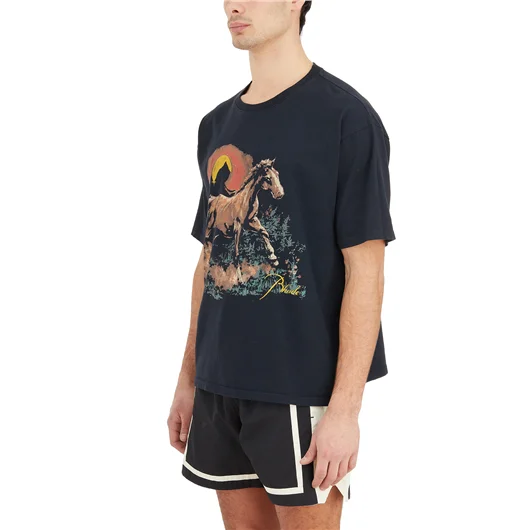RHUDE T-SHIRT SANTO IN COTONE