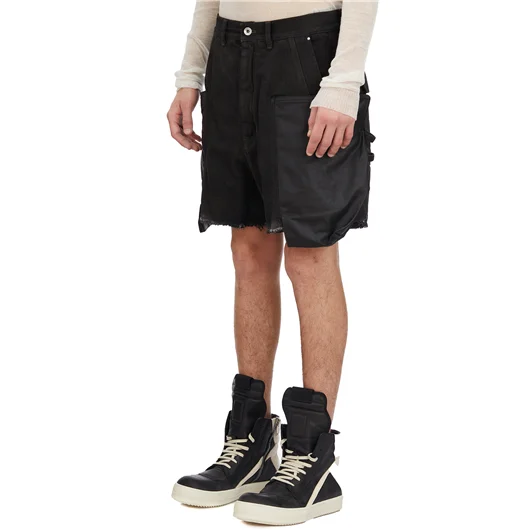 RICK OWENS BERMUDA IN DENIM STEFAN CARGO