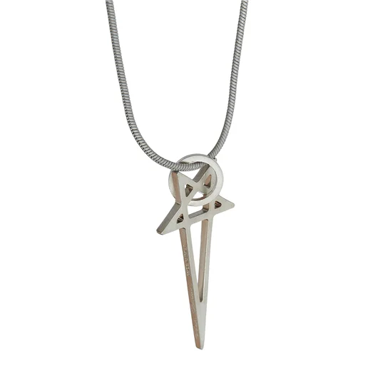 RICK OWENS COLLANA PENTAGRAM CHARM PALLADIO