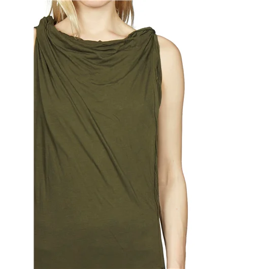 RICK OWENS DRKSHDW ABITO LUNGO IN JERSEY DOPPIATO