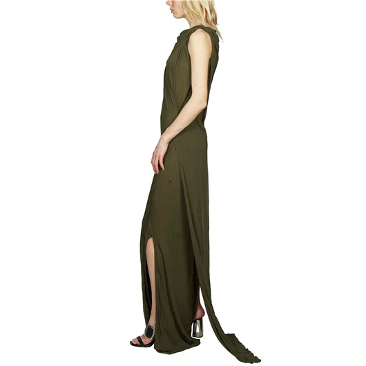 RICK OWENS DRKSHDW ABITO LUNGO IN JERSEY DOPPIATO