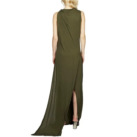 RICK OWENS DRKSHDW ABITO LUNGO IN JERSEY DOPPIATO