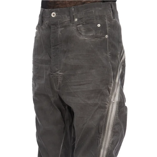 RICK OWENS DRKSHDW PANTALONI IN DENIM BOLAN BANANA