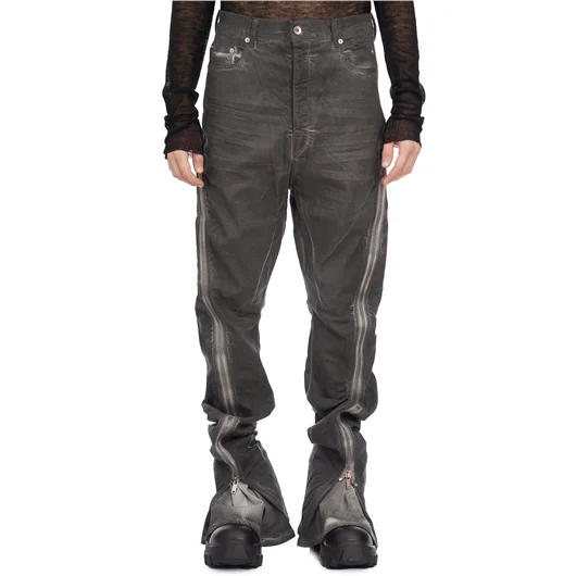 RICK OWENS DRKSHDW PANTALONI IN DENIM BOLAN BANANA