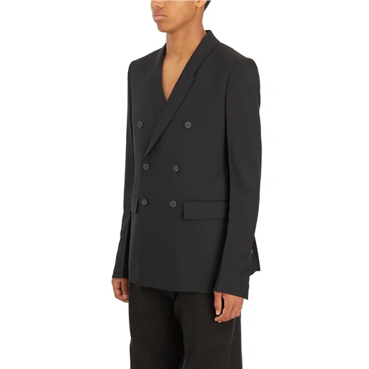 RICK OWENS GIACCA IN LANA JMF BLACK