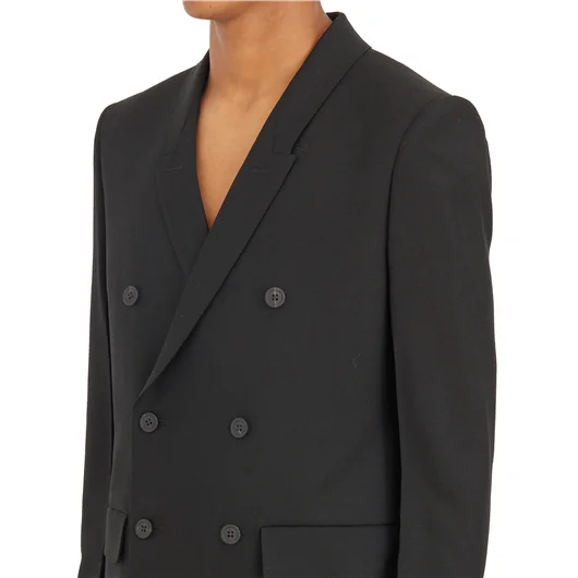 RICK OWENS GIACCA IN LANA JMF BLACK