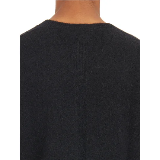 RICK OWENS MAGLIA TOMMY SCOLLO A V BLACK