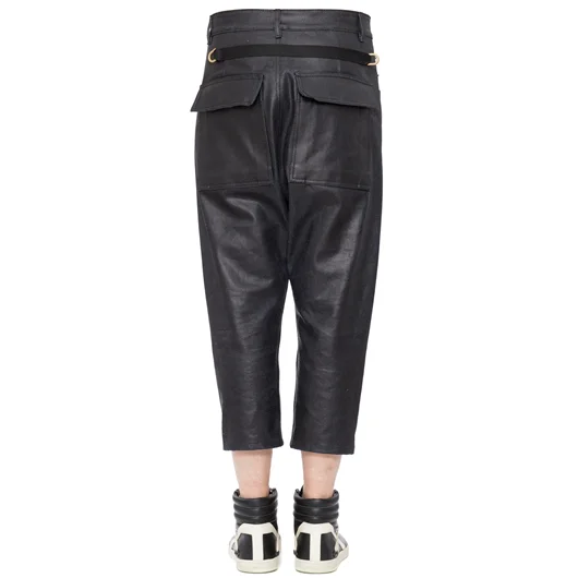 RICK OWENS PANTALONE IN DENIM CERATO