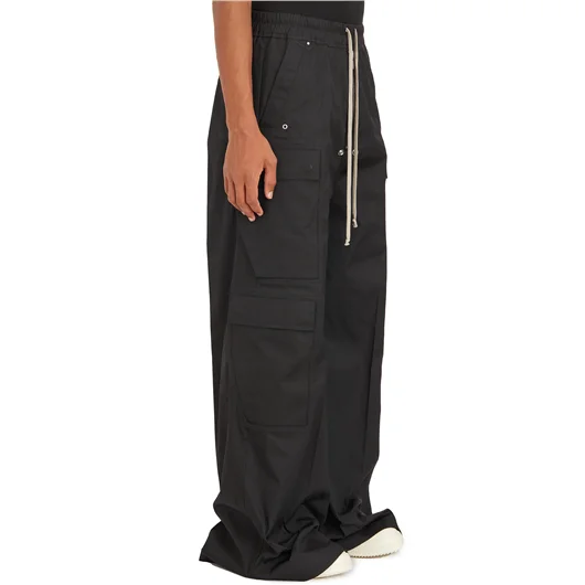 RICK OWENS PANTALONI CARGOBELAS BLACK