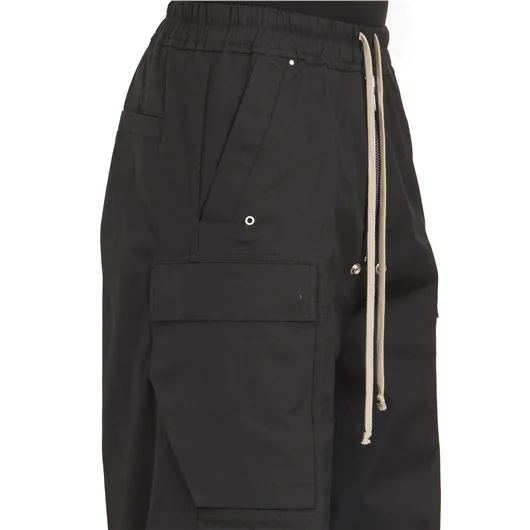RICK OWENS PANTALONI CARGOBELAS BLACK