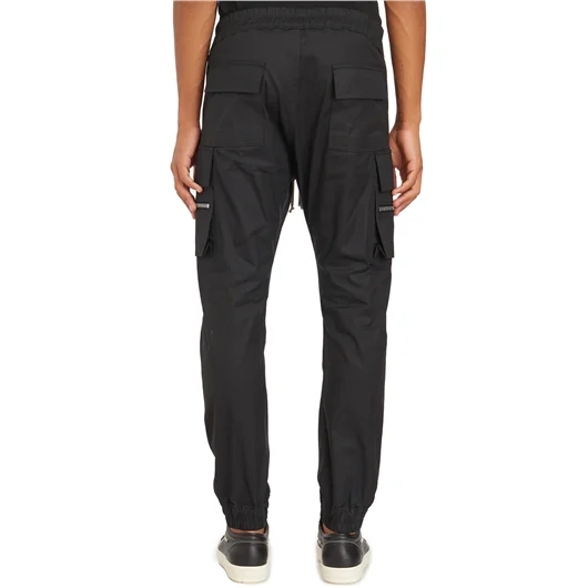 RICK OWENS PANTALONI MASTODON CARGO BLACK