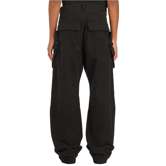 RICK OWENS PANTALONI STEFAN CARGO BLACK