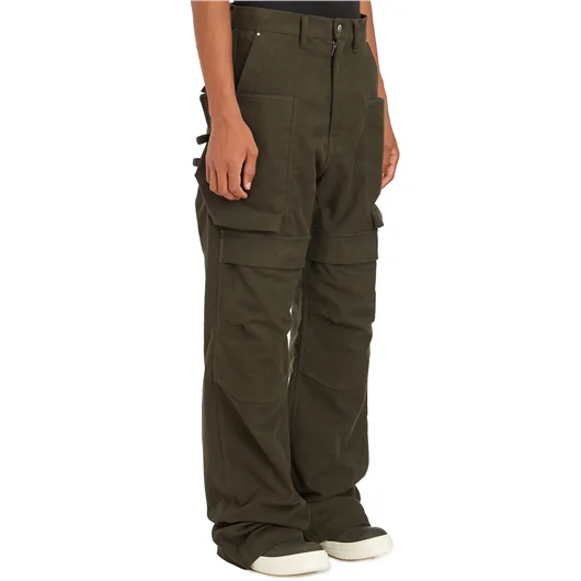 RICK OWENS PANTALONI STEFAN CARGO FOREST