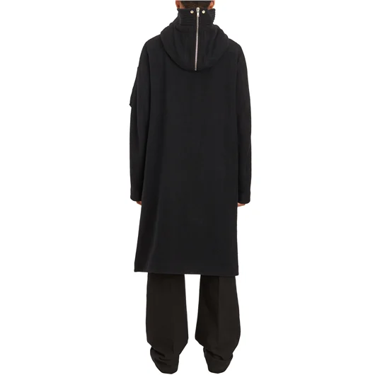 RICK OWENS PARKA MEGAPARKA IN LANA BLACK