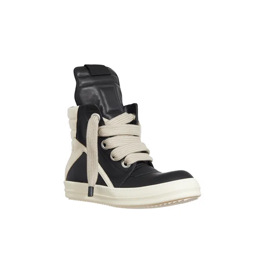 RICK OWENS SNEAKER IN PELLE JUMBOLACED GEOBASKET
