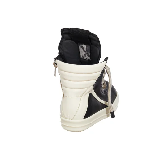 RICK OWENS SNEAKER IN PELLE JUMBOLACED GEOBASKET