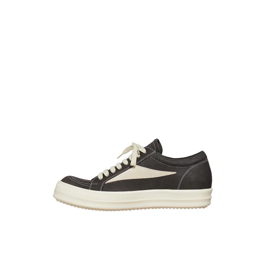 RICK OWENS SNEAKER IN PELLE VINTAGE SNEAKS DARK