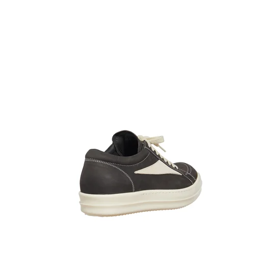 RICK OWENS SNEAKER IN PELLE VINTAGE SNEAKS DARK