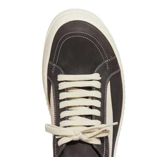 RICK OWENS SNEAKER IN PELLE VINTAGE SNEAKS DARK