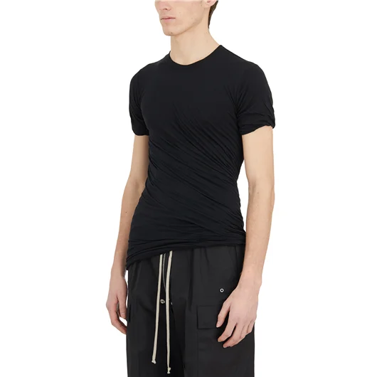 RICK OWENS T-SHIRT DOUBLE IN COTONE