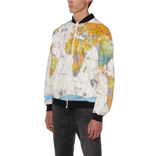 SAINT MXXXXXX BOMBER STAMPA MAPPAMONDO