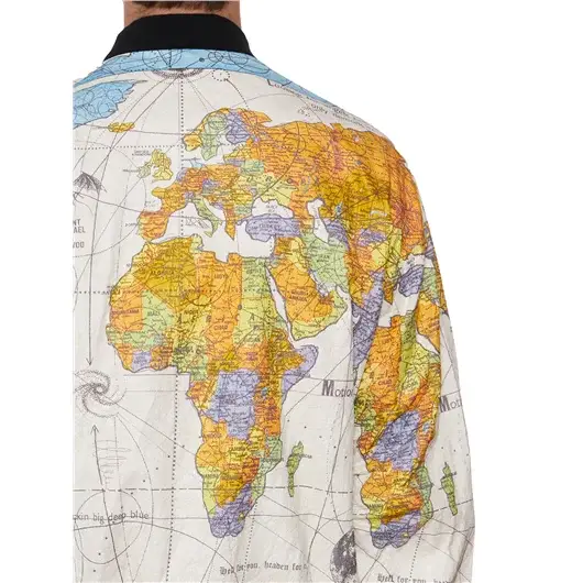 SAINT MXXXXXX BOMBER STAMPA MAPPAMONDO